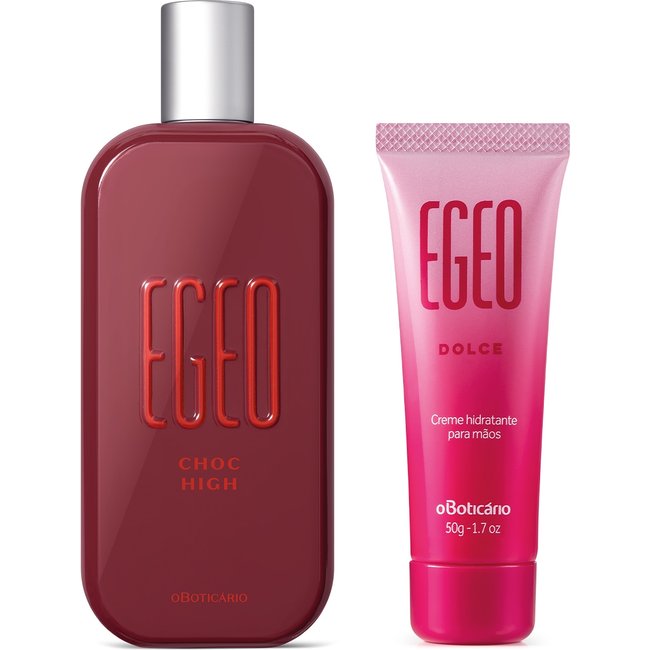 Combo Egeo: Choc High Desodorante Colônia 90ml + Creme para as Mãos Dolce 50g