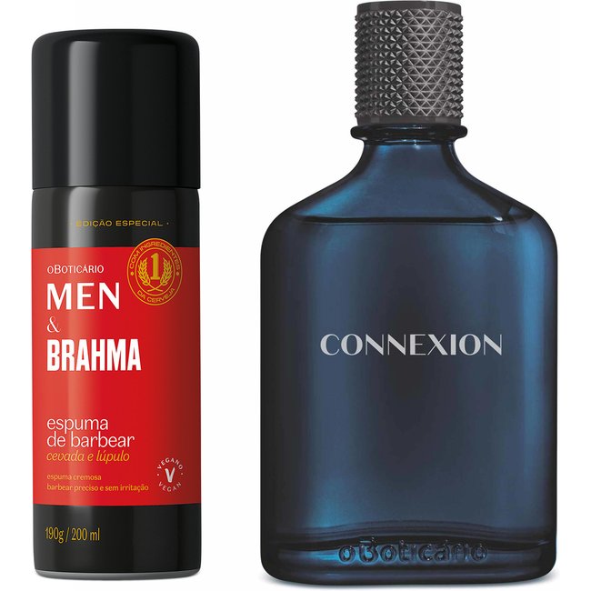 Combo Connexion Desodorante Colônia 100m + Espuma de Barbear Men E Brahma 190g