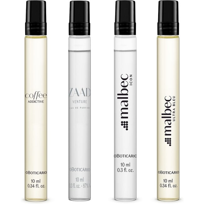 Combo Coleção Mini Perfumaria Masculina (4 itens)