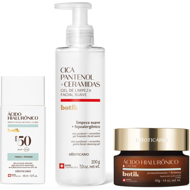 Kit Skincare para Pele Madura Botik (3 itens)