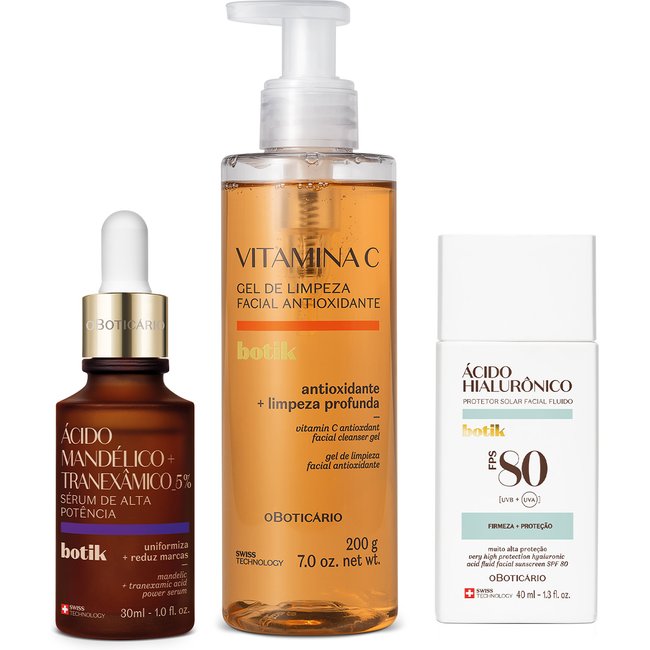 Kit Skincare para Pele com Manchas Botik (3 itens)