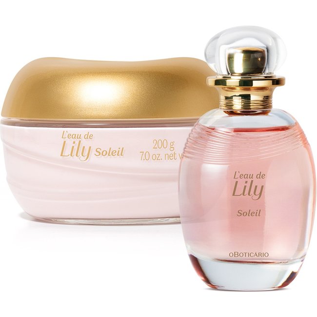 Combo L'eau de Lily Soleil: Desodorante Colônia 75ml + Creme Acetinado Corporal 200g