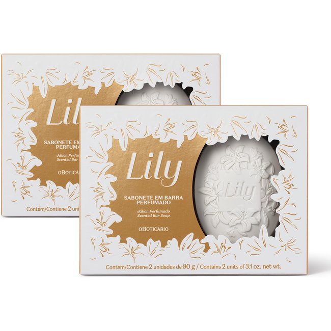 Combo Sabonetes Em Barra Perfumados Lily 2x90g (2 itens)