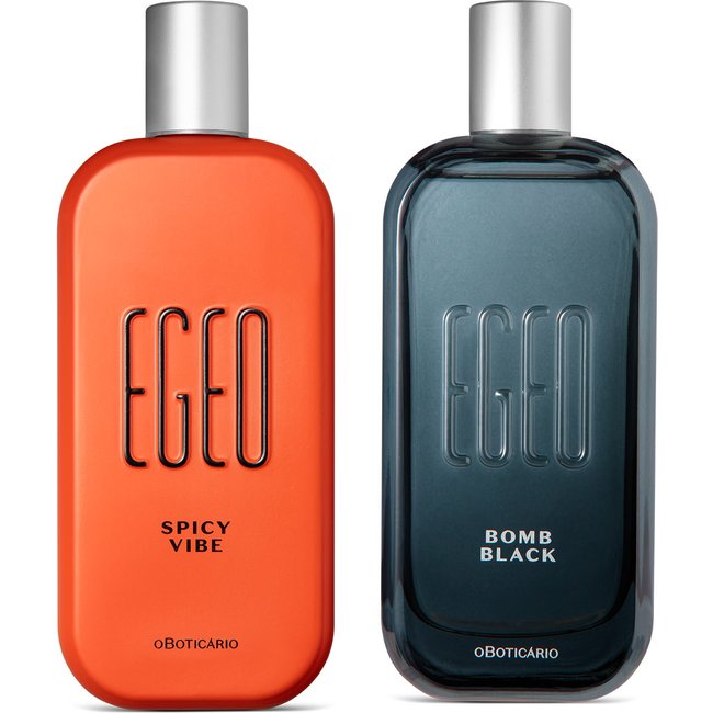 Combo Egeo Desodorante Colônia: Spicy Vibe 90ml Egeo Bomb Black 90ml