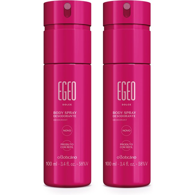 Combo Desodorante Body Spray Egeo Dolce 100ml (2 unidades)