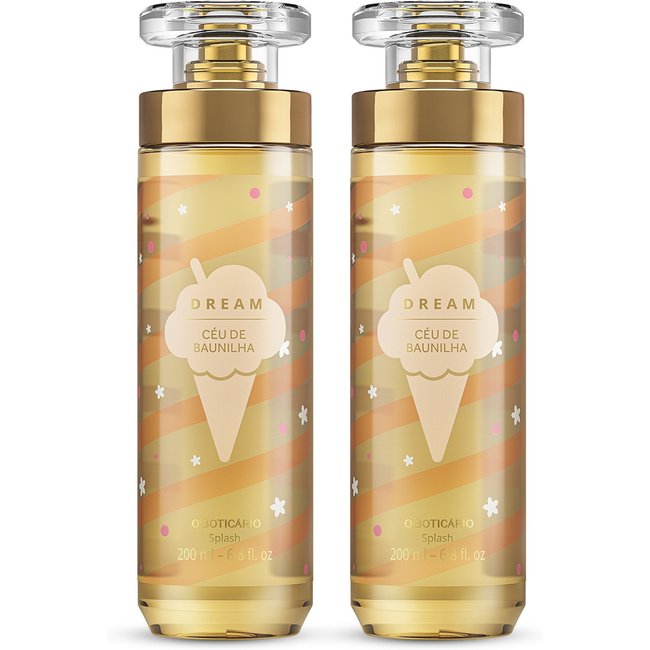 Combo Body Splash Dream Céu De Baunilha 200ml (2 itens)