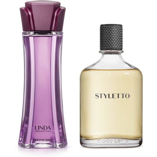 Combo Perfumaria Casal: Boticollection Styletto 100ml + Linda Irresistível 100ml