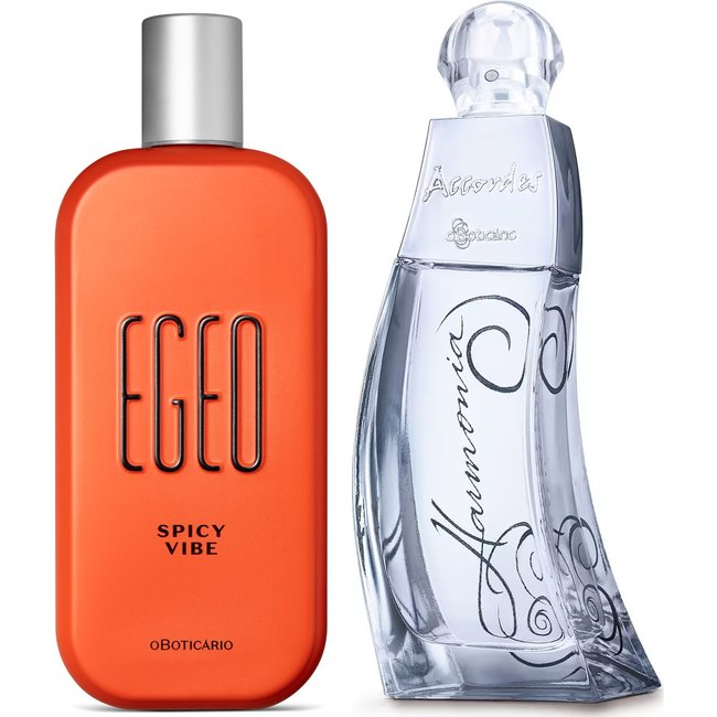 Combo Perfumaria O Boticário : Accordes Harmonia 80ml + Egeo Spicy Vibe 90ml
