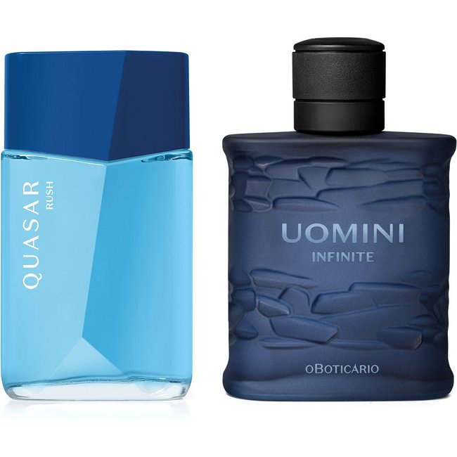 Combo Perfumaria Masculina: Uomini Infinite 100ml + Quasar Rush 100ml