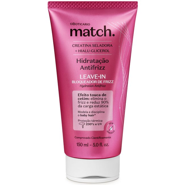 Leave-In Bloqueador de Frizz Match Hidratação Antifrizz 150ml
