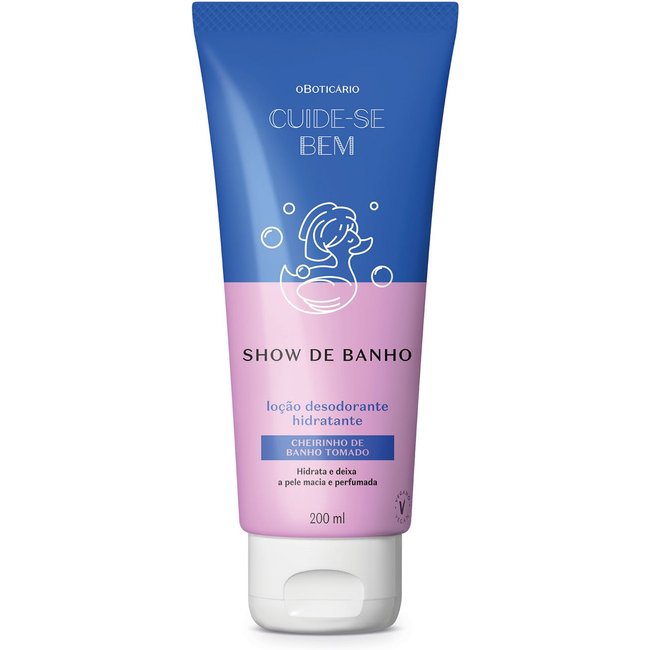 Loção Desodorante Hidratante Corporal Cuide-se Bem Show de Banho 200ml