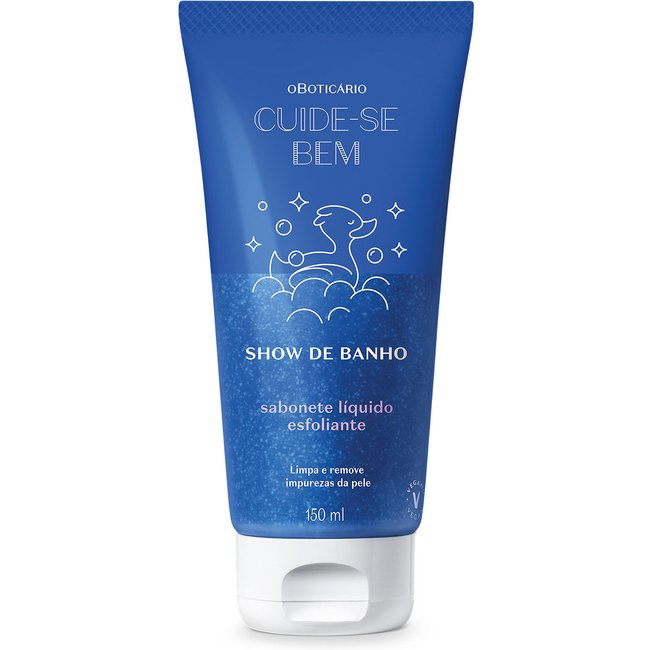 Sabonete Líquido Esfoliante Cuide-se Bem Show de Banho 150ml