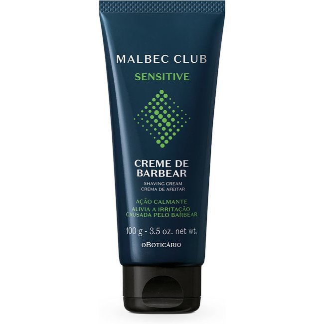 Creme de Barbear Malbec Club Sensitive 100g