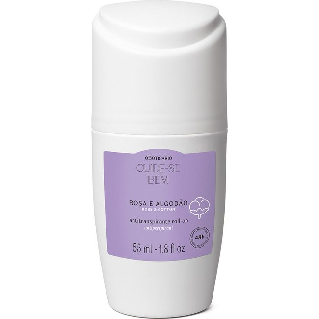 Desodorante Roll-On Cuide-se Bem Rosa e Algodão 55ml