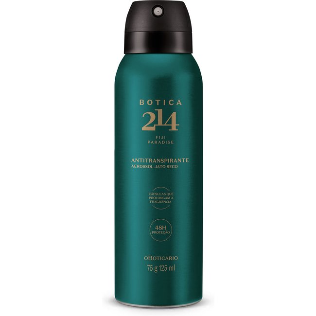 Desodorante Antitranspirante Aerossol Botica 214 Fiji Paradise 75g/125ml