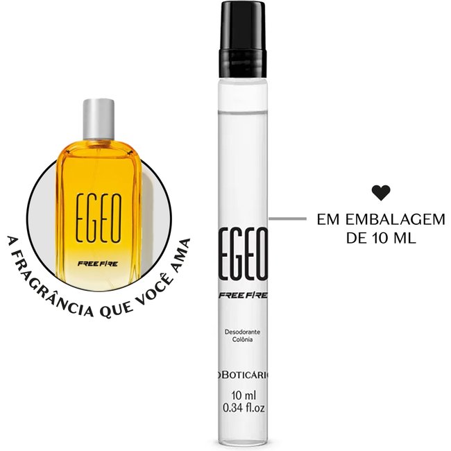 Egeo Free Fire Desodorante Colônia 10ml