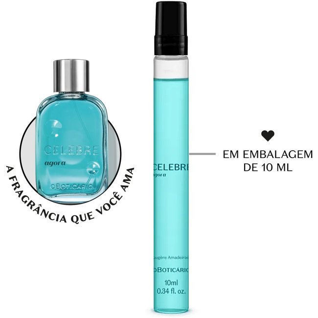 Celebre Agora Masculino Desodorante Colônia 10ml