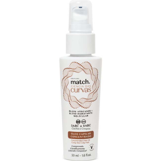 Óleo Capilar Concentrado Match Ciência das Curvas 50ml