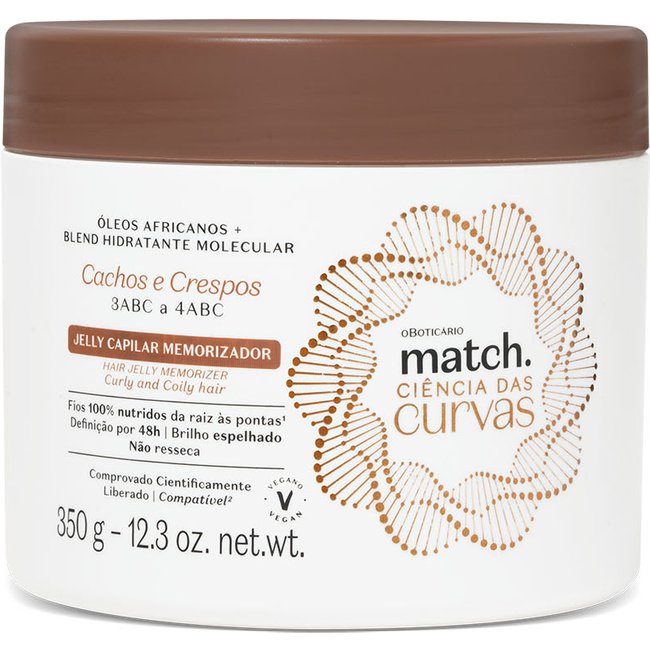 Jelly Capilar Memorizador Match Ciência das Curvas 350g