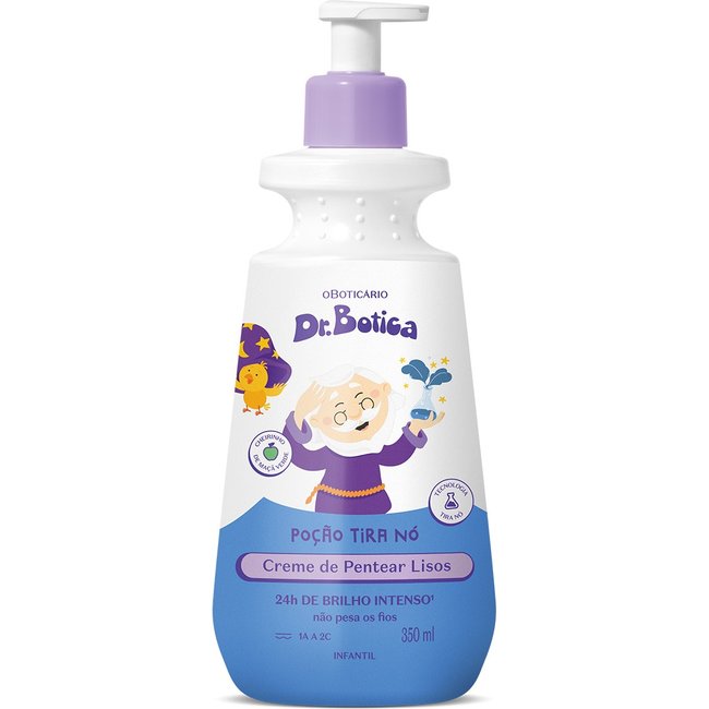 Creme Para Pentear Infantil Cabelos Lisos 1A À 2C Dr.Botica Poção Tira Nó 350ml