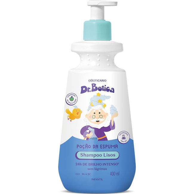 Shampoo Infantil Cabelos Lisos 1A À 2C Dr.Botica Poção da Espuma 400ml