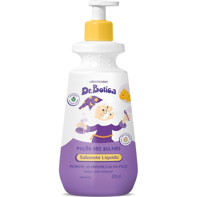 Sabonete Líquido Infantil Dr. Botica Poção das Bolhas 400ml