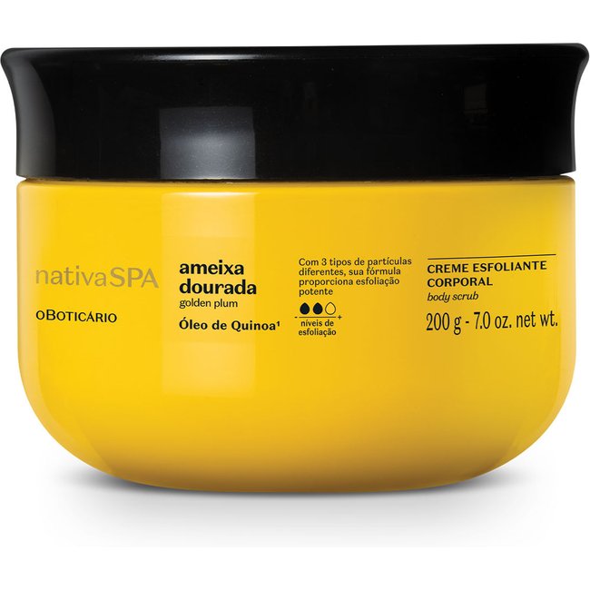 Creme Esfoliante Corporal Nativa Spa Ameixa Dourada 200g