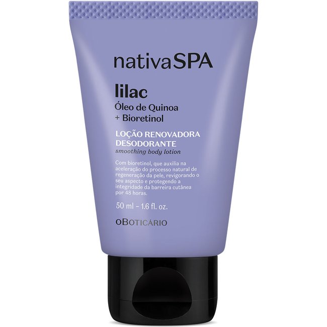 Loção Renovadora Desodorante Hidratante Corporal Nativa Spa Lilac 50ml