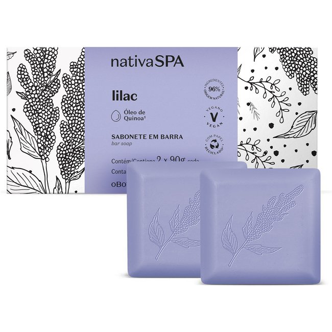 Sabonete Em Barra Nativa Spa Lilac 2x90g