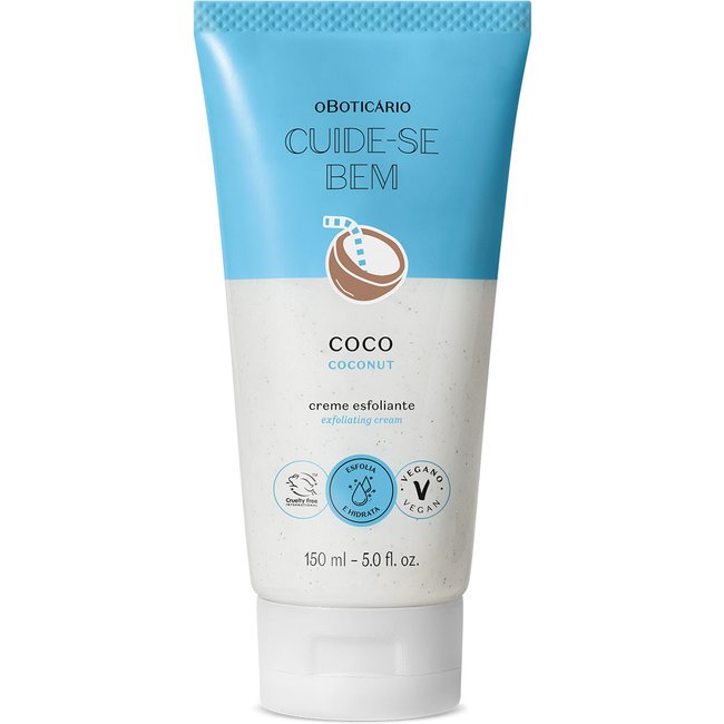 Creme Esfoliante Corporal Cuide-se Bem Feira Coco 150ml