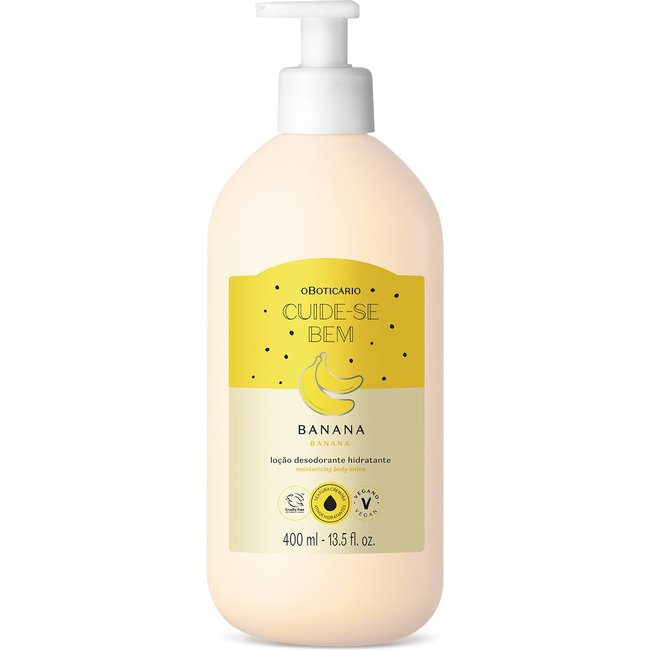 Cuide-se Bem Feira Banana o Boticário - Loção Desodorante Hidratante 400ml