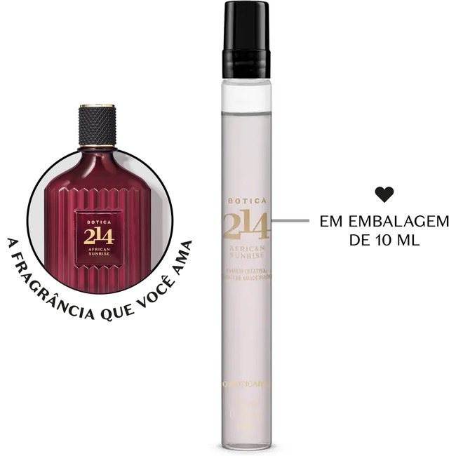 Botica 214 African Sunrise Eau De Parfum Masculino 10ml