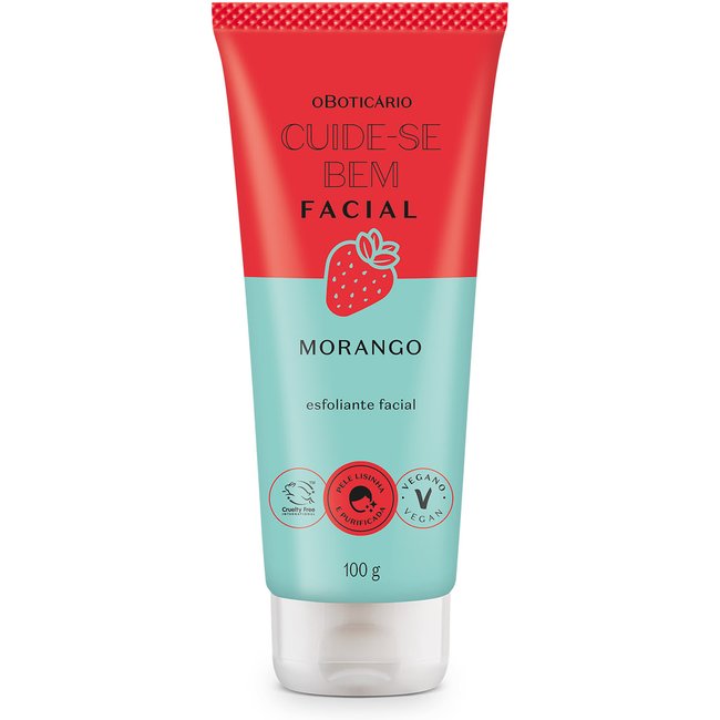 Esfoliante Facial Cuide-se Bem Feira Morango 100g