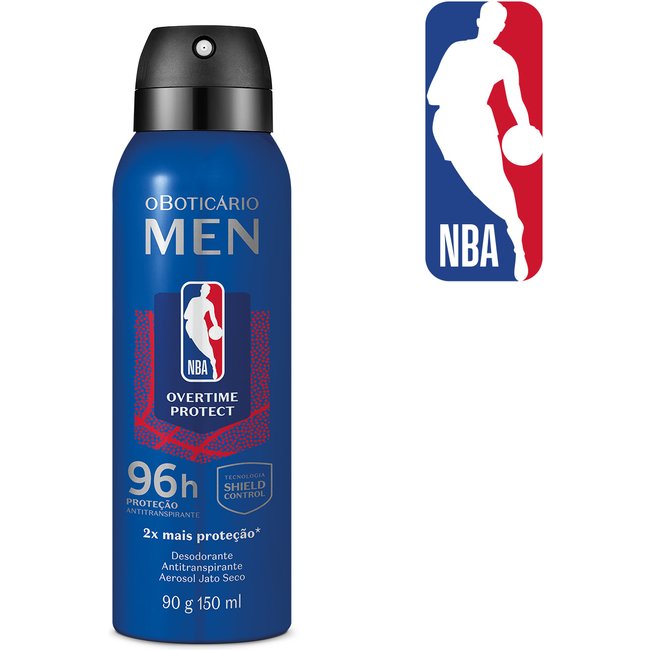 Desodorante Antitranspirante Aerosol Jato Seco Men NBA 150ml