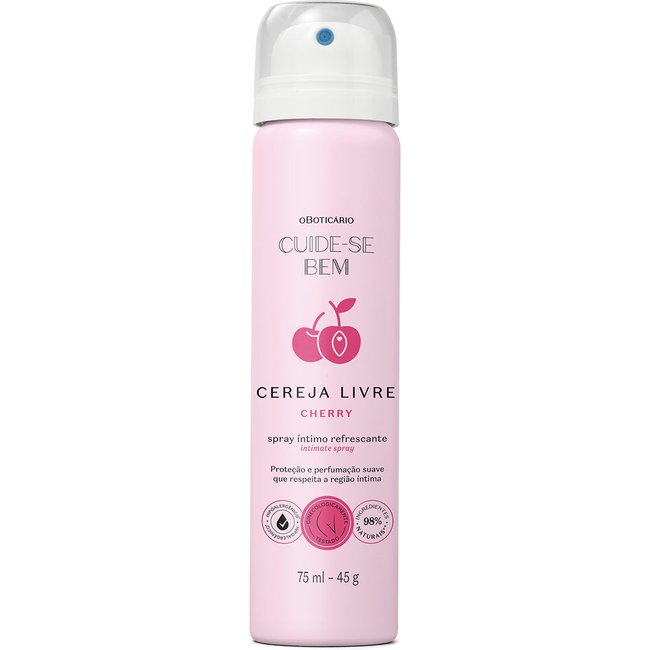 Spray Íntimo Refrescante Cuide-se Bem Cereja Livre Cherry 75ml