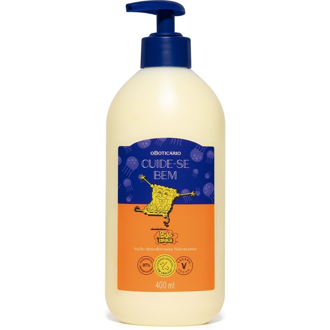 Loção Desodorante Hidratante Cuide-se Bem Bob Esponja 400ml