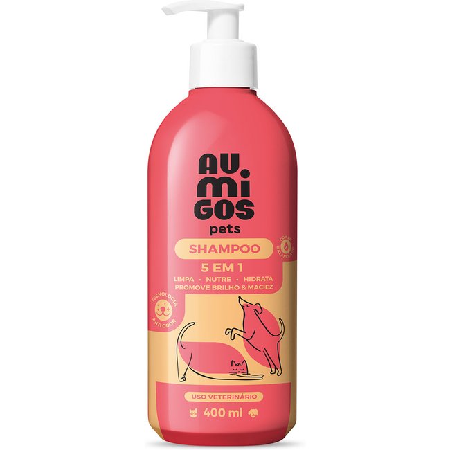 Shampoo 5 em 1 Au.Migos Pets 400ml