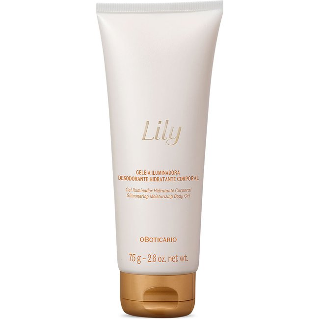 Geléia Iluminadora Desodorante Hidratante Corporal Lily 75g