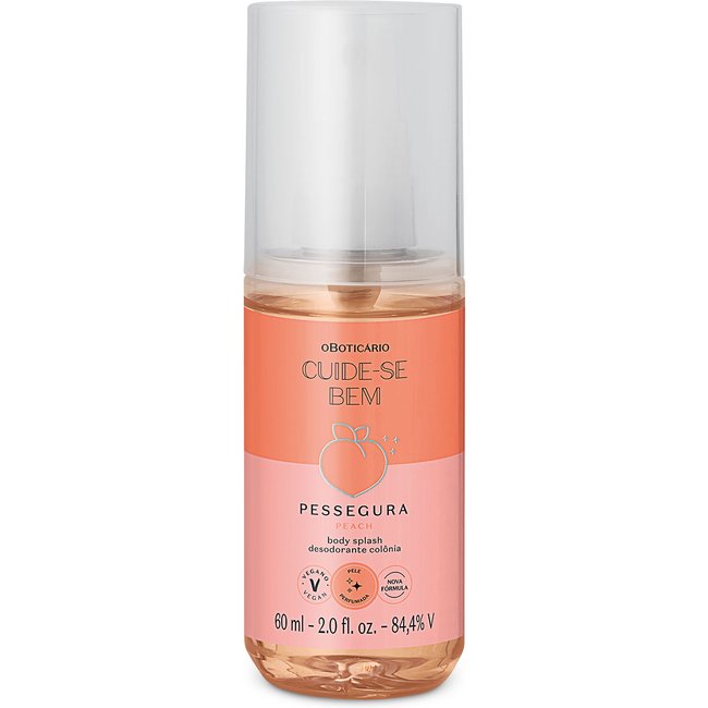 Body Splash Desodorante Colônia Cuide-se Bem Pessegura 60ml