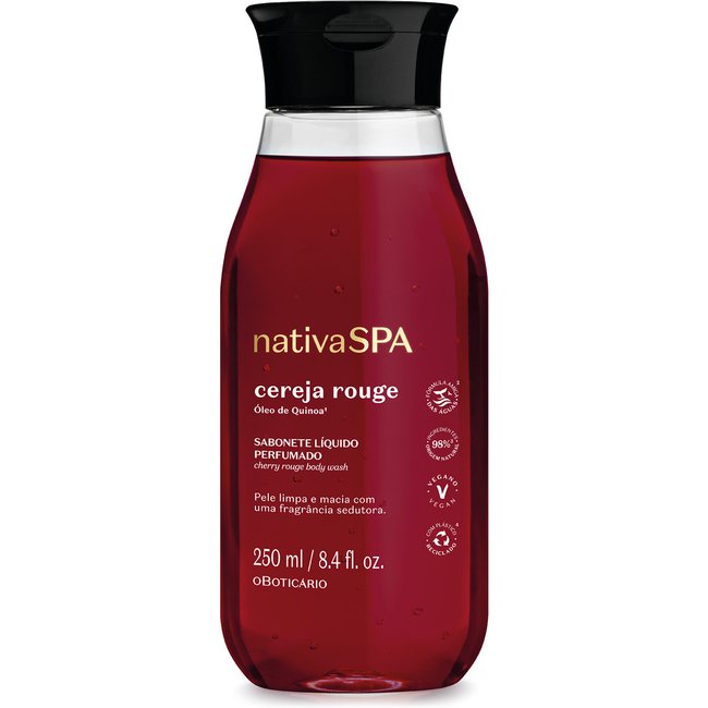 Sabonete Líquido Perfumado Nativa Spa Cereja Rouge 250ml
