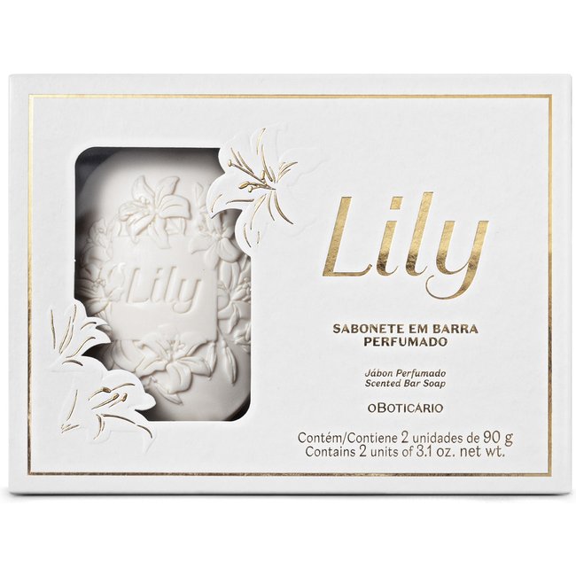Sabonete Em Barra Perfumado Lily 2x90g