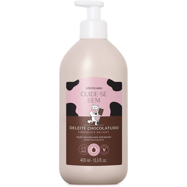 Loção Desodorante Hidratante Corporal Cuide-se Bem Deleite Chocolatudo 400ml