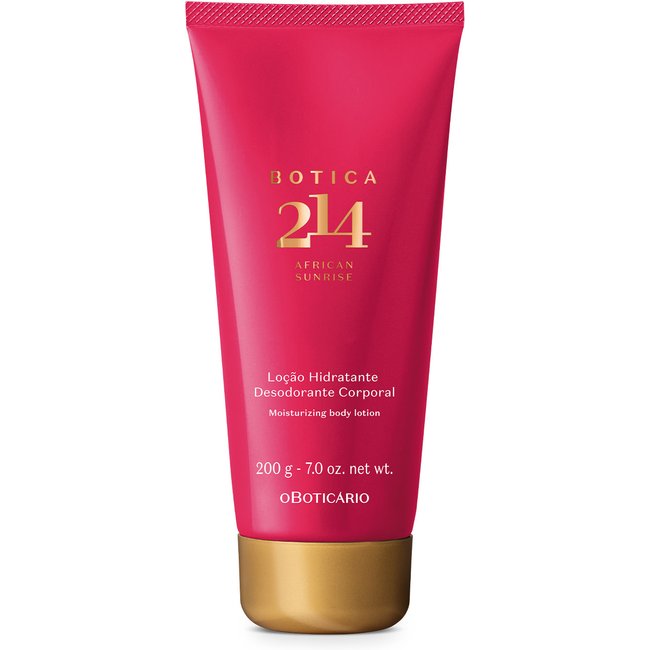 Loção Hidratante Desodorante Corporal Feminino Botica 214 African Sunrise 200g