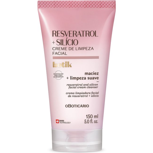 Creme de Limpeza Facial Botik Resveratrol E Silício 150ml