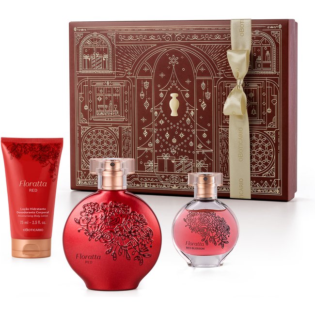 Kit Presente Natal Floratta Red (3 itens)