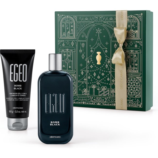 Kit Presente Natal Egeo Bomb Black (2 itens)