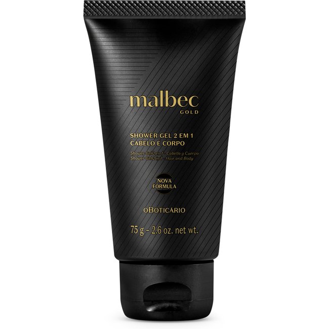 Shower Gel Cabelo e Corpo Malbec Gold 75g