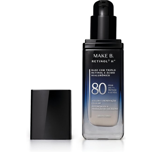 Base Líquida Invisível FPS80 Make B. Retinol³ H+ 26g