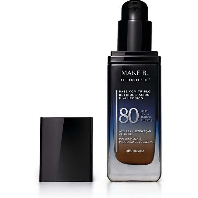 Base Líquida FPS80 Make B. Retinol³ H+ Cor 300Q 26g