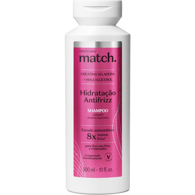 Shampoo Match Hidratação Antifrizz 300ml